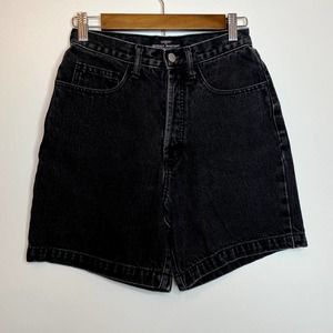 Vintage Guess by George Marciano Denim Black Hi Rise Shorts Size 28